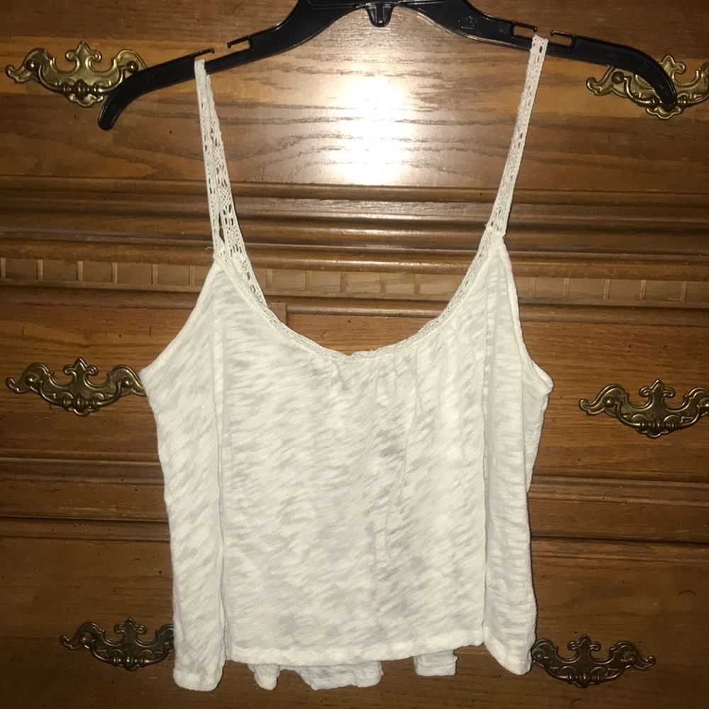 Open back crop top tank